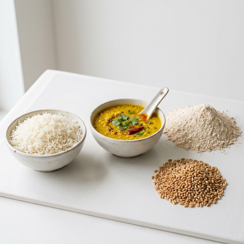 Atta, Rice & Dal